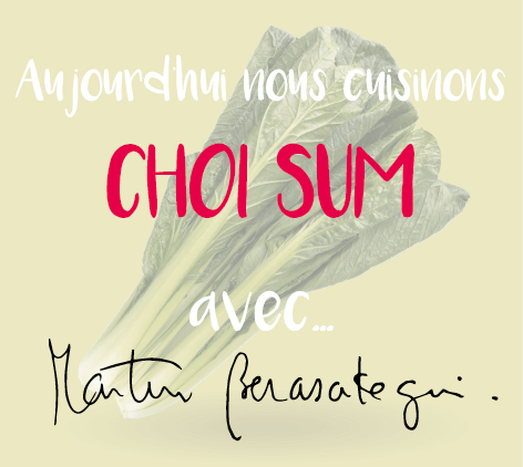 CHOY SUM AVEC UNE VINAIGRETTE A LA TOMATE